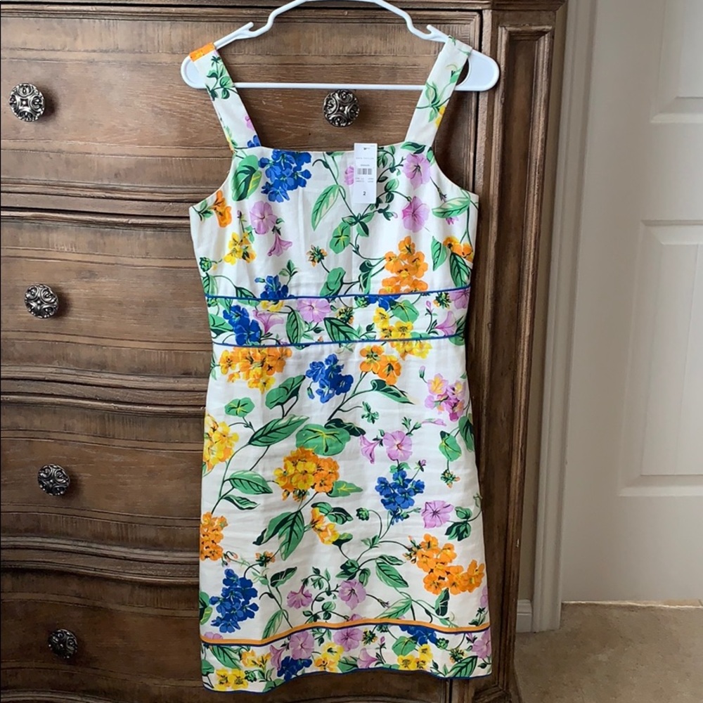 Ann Taylor NWT Floral Colorful Midi Dress
